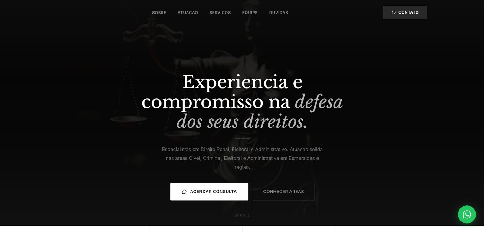 Site Experiência e Compromisso