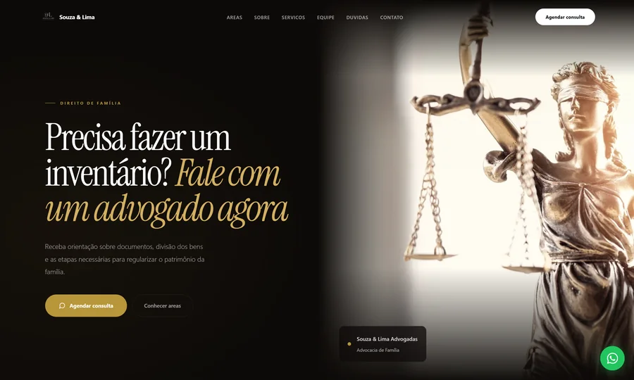 Landing page Filippi Sites